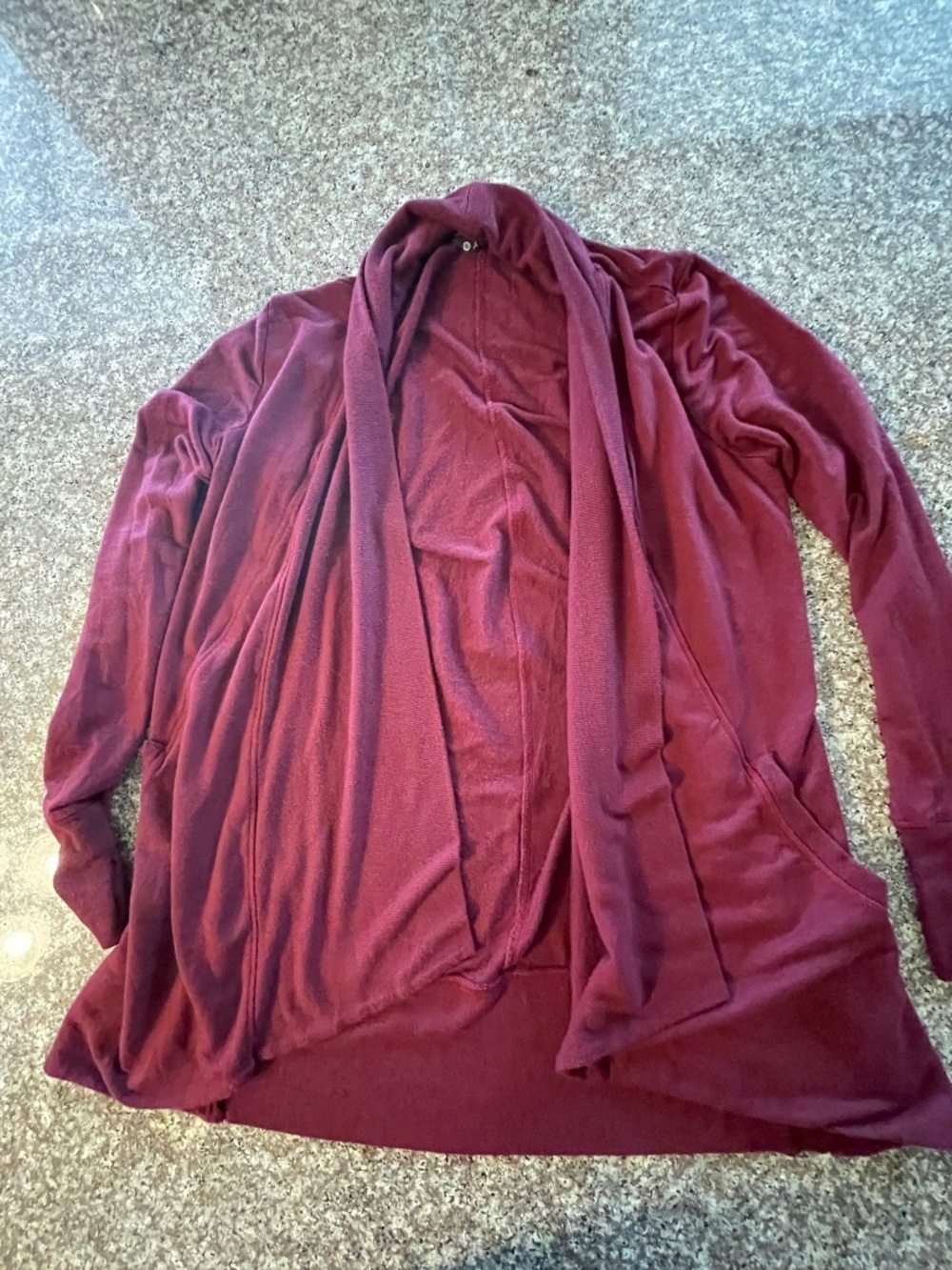 Athleta Pranayama wrap size Medium Burgundy color